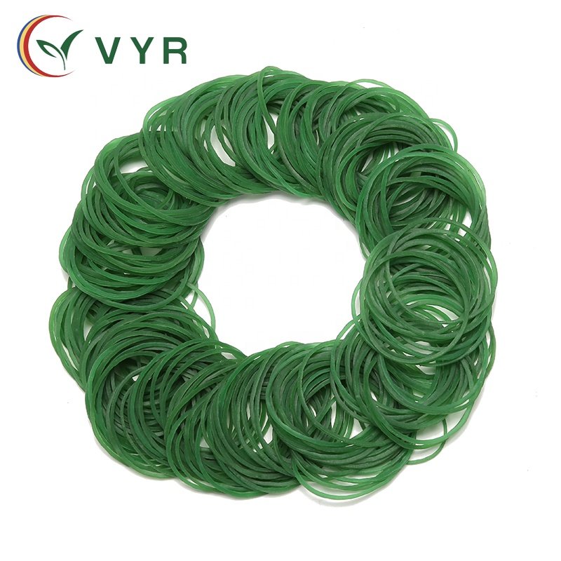 China Promotes Heat-Resistant 1.3 Inch Diameter Green Elastic Rubber Belt For Supermarket Veables Or Other Purposes