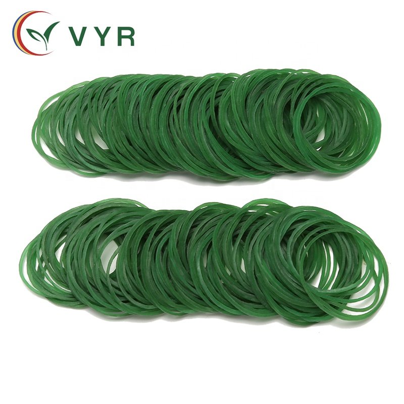 China Promotes Heat-Resistant 1.3 Inch Diameter Green Elastic Rubber Belt For Supermarket Veables Or Other Purposes