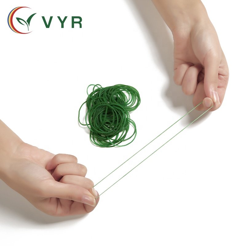 China Promotes Heat-Resistant 1.3 Inch Diameter Green Elastic Rubber Belt For Supermarket Veables Or Other Purposes