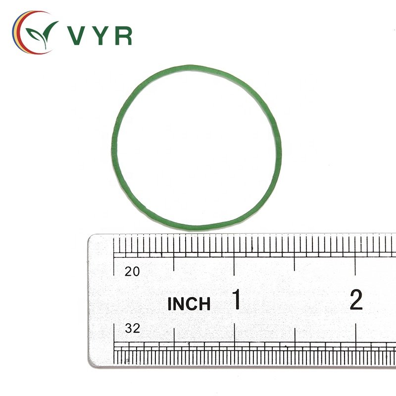 China Promotes Heat-Resistant 1.3 Inch Diameter Green Elastic Rubber Belt For Supermarket Veables Or Other Purposes