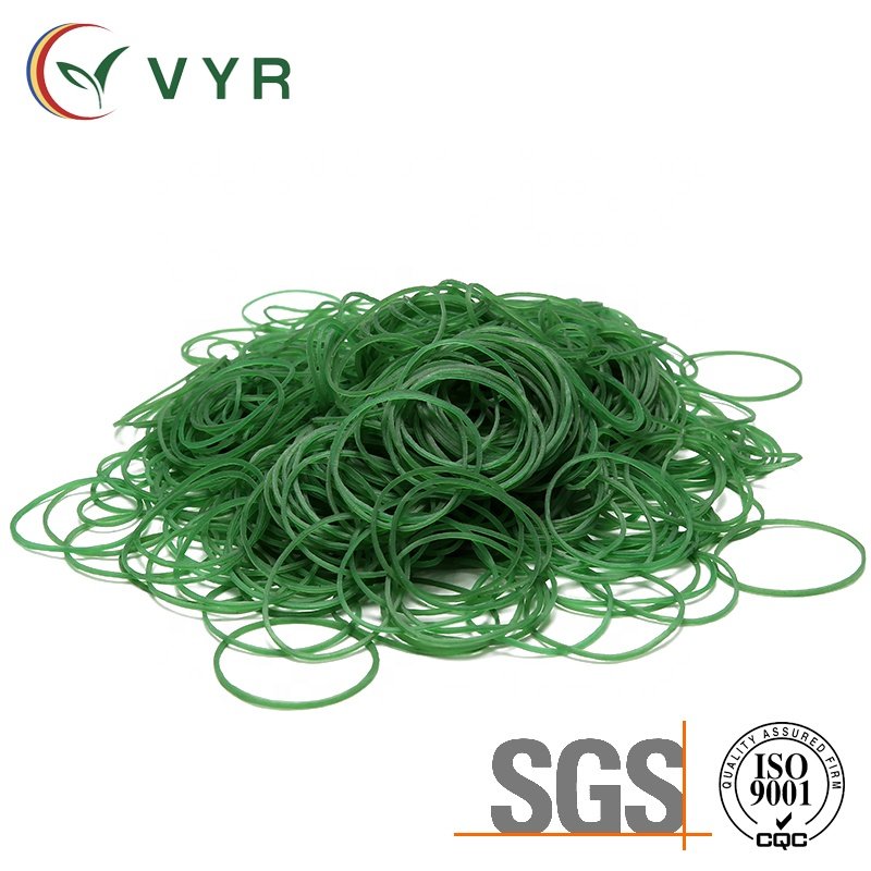 China Promotes Heat-Resistant 1.3 Inch Diameter Green Elastic Rubber Belt For Supermarket Veables Or Other Purposes