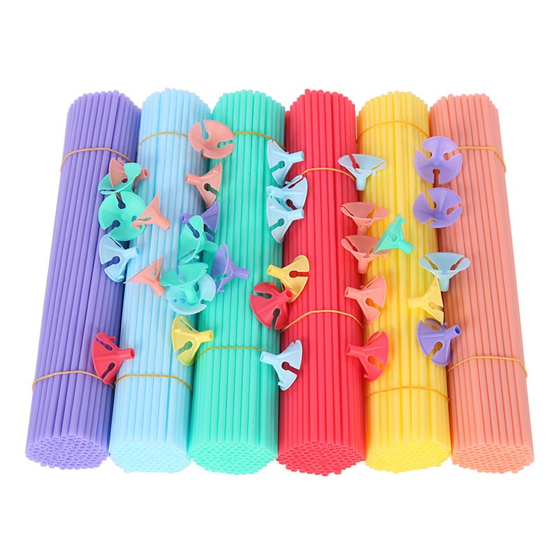 wholesale 40cm Plastic Balloon Stick Holder for Balloon birthday Decorative Support Rod ballons Accessories