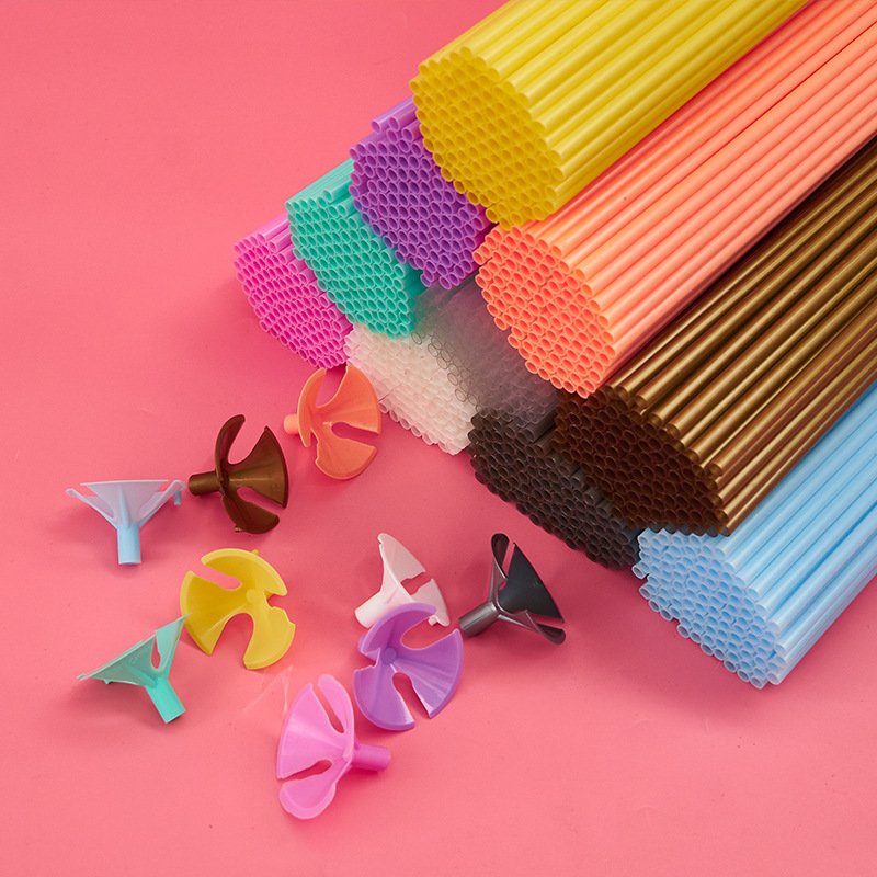 wholesale 40cm Plastic Balloon Stick Holder for Balloon birthday Decorative Support Rod ballons Accessories