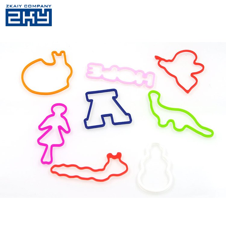 Wholesale Party Favors Fun Silly Assorted Zoo Animal Shaped Bracelet Hair Silicone Rubber Band