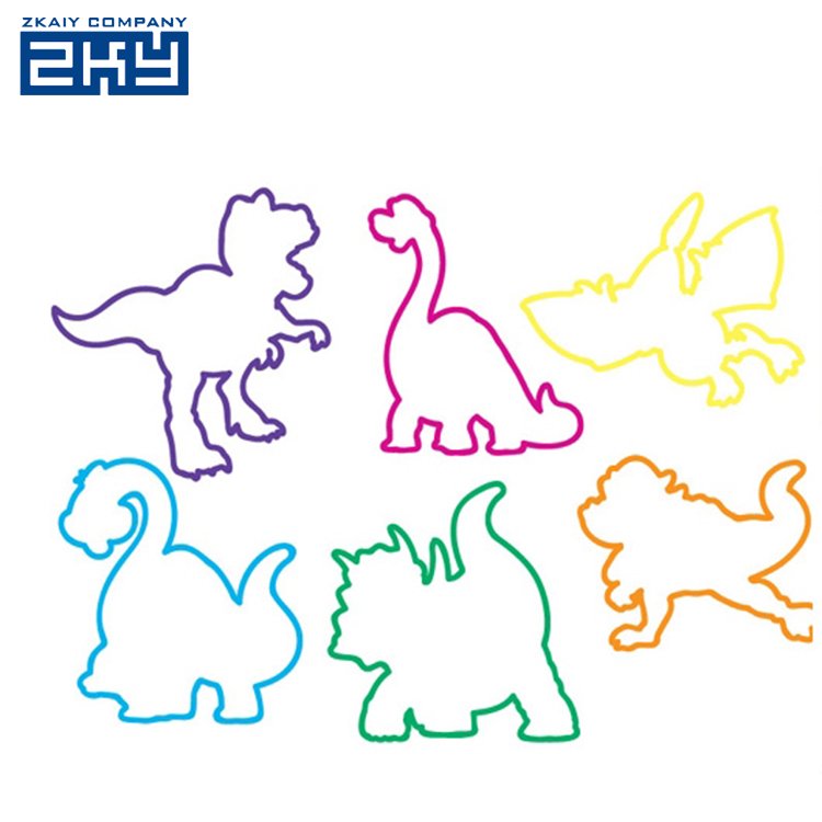 Wholesale Party Favors Fun Silly Assorted Zoo Animal Shaped Bracelet Hair Silicone Rubber Band