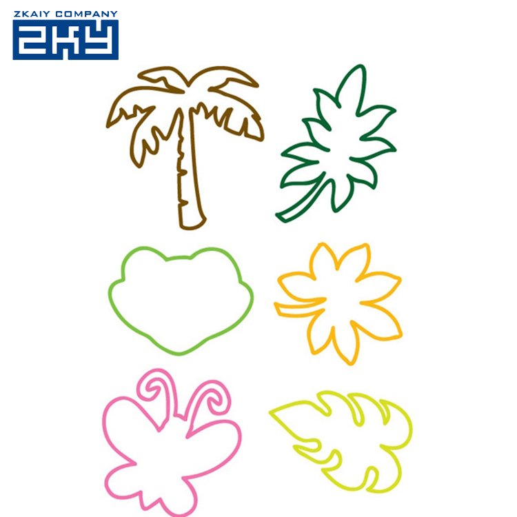 Wholesale Party Favors Fun Silly Assorted Zoo Animal Shaped Bracelet Hair Silicone Rubber Band