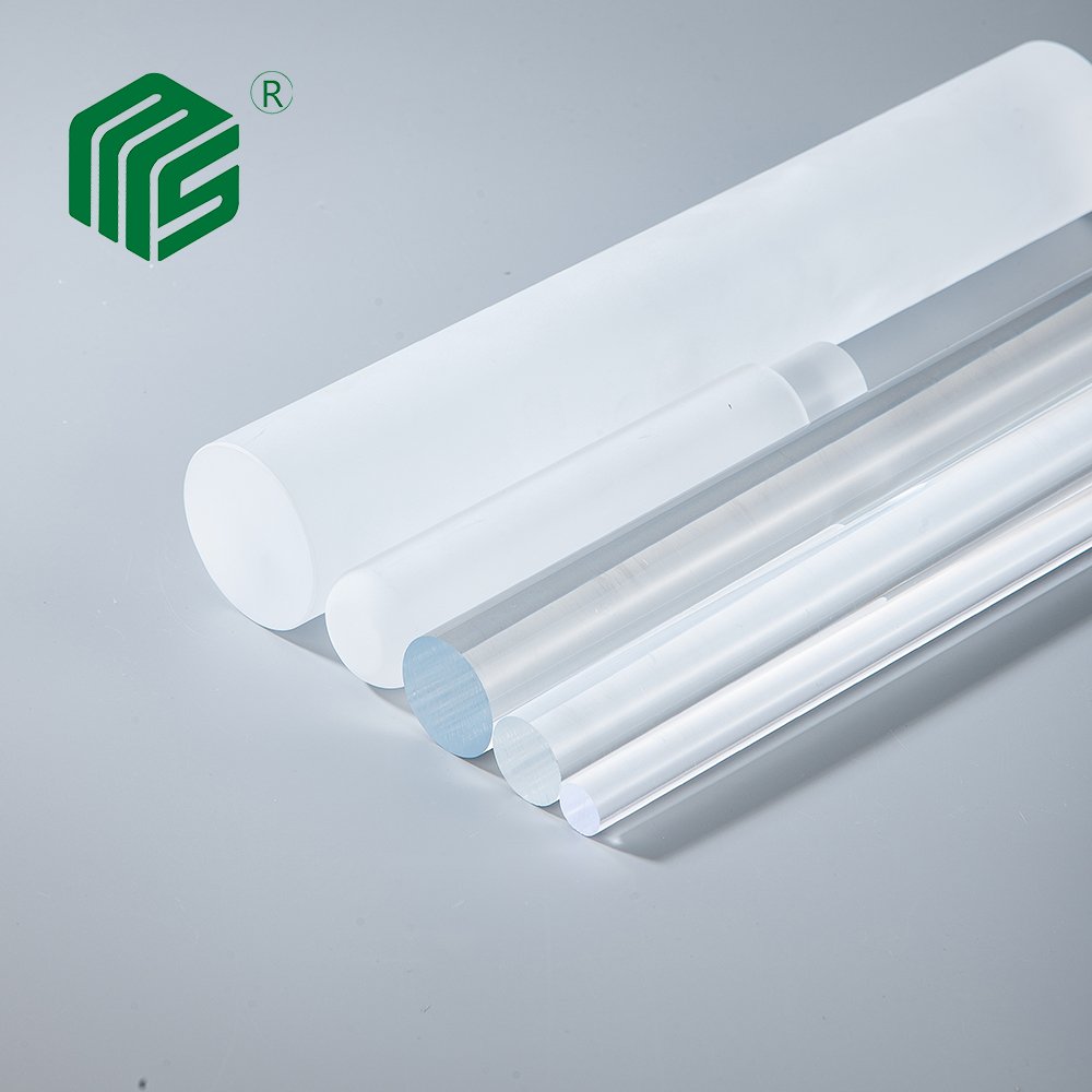 Extrusion plastic acrylic round rod 1 inch acrylic curtain rod customized
