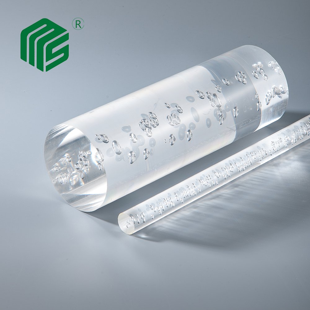 Extrusion plastic acrylic round rod 1 inch acrylic curtain rod customized