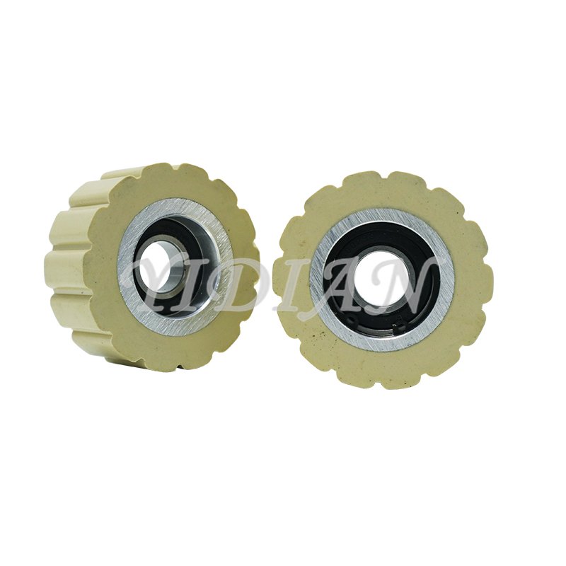 60*15*24mm Woodworking Machinery Tools Edgebander Rubber Roller Press Wheel Transport Roller For Cehisa Edge Banding Machine