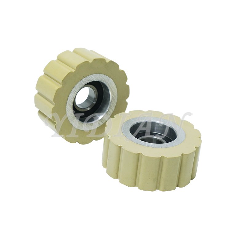 60*15*24mm Woodworking Machinery Tools Edgebander Rubber Roller Press Wheel Transport Roller For Cehisa Edge Banding Machine