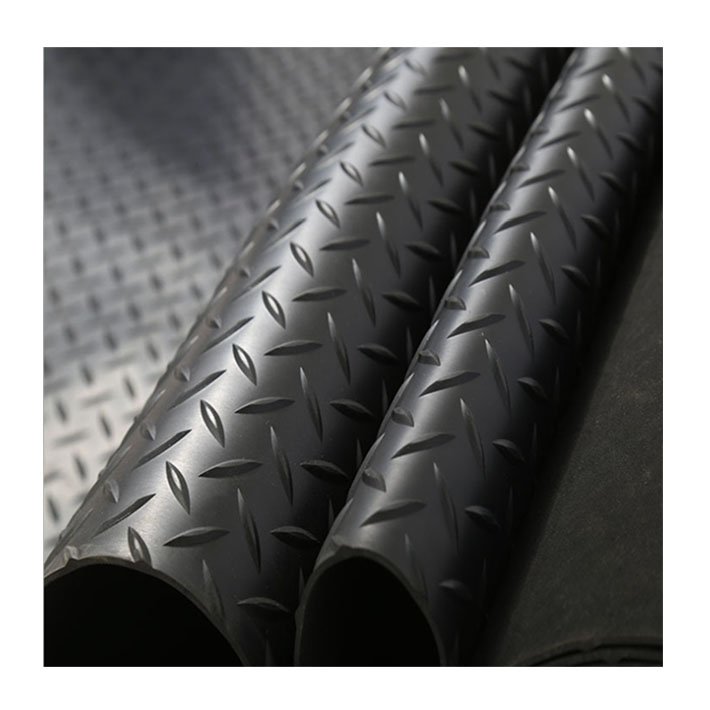 No-slip Diamond Willow Leaf Rubber Sheet Floor Mat