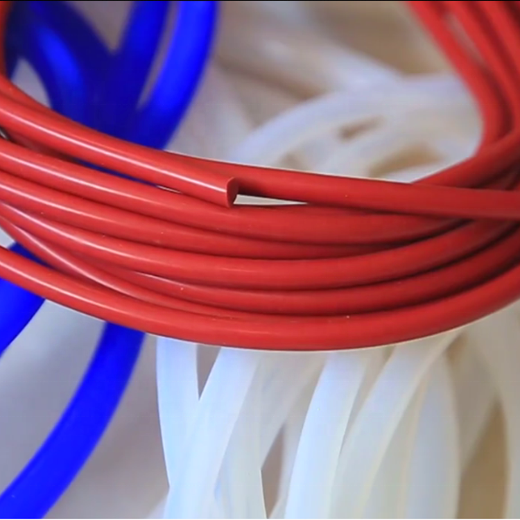 Extruded flexible silicone rubber cord custom round rubber rod