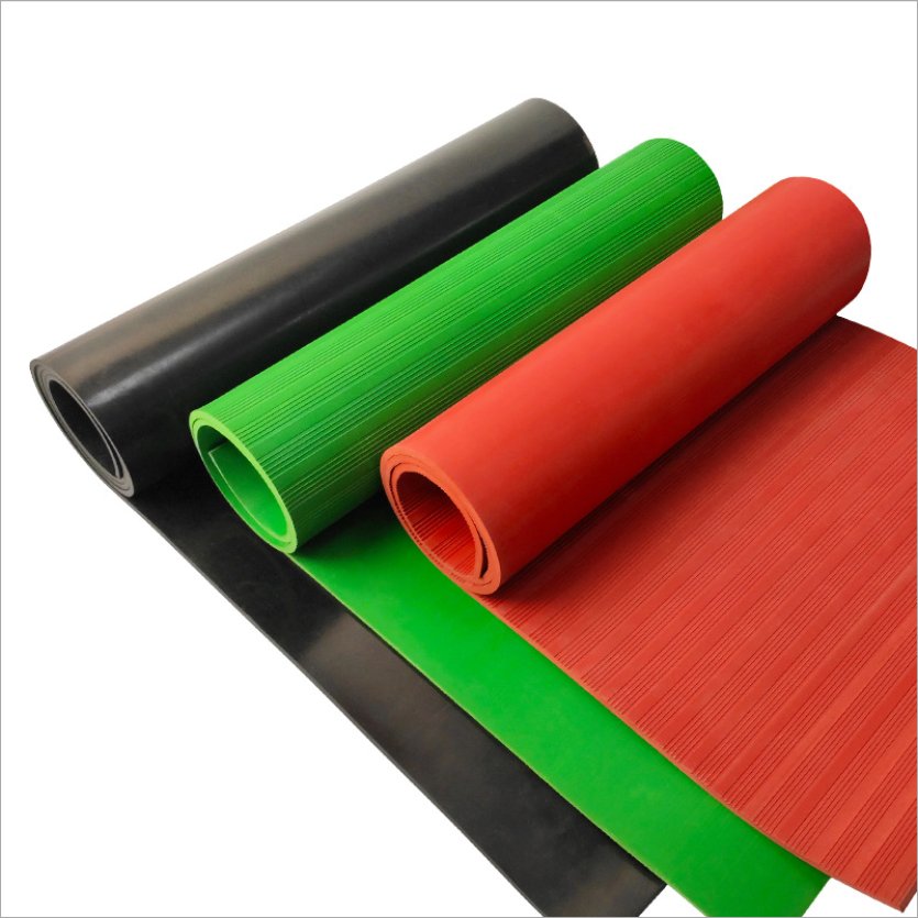 customized Color high voltage 10kV anti-static insulating Ordinary rubber sheet distribution room for Rubber insulation pad