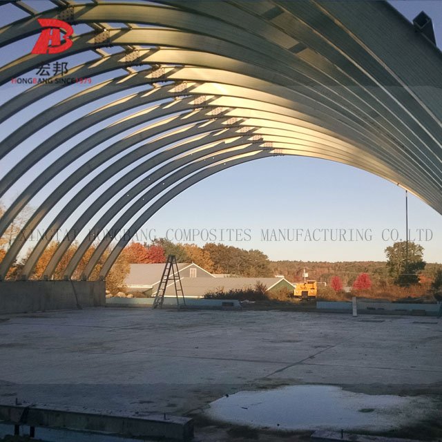 GRP FRP curved i beams OEM I/H shaped bending stress i-beam for sale