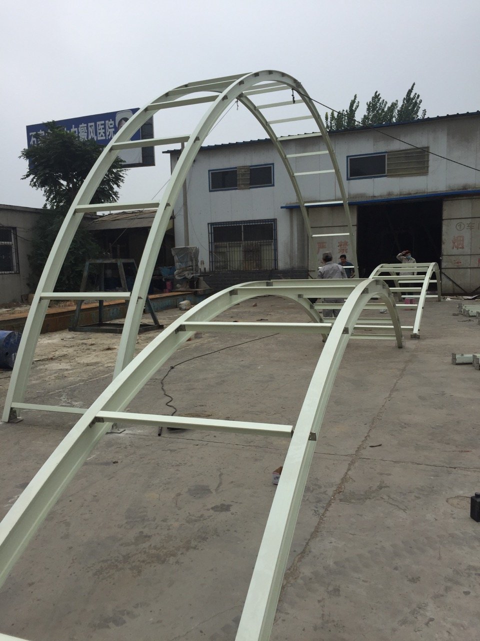 GRP FRP curved i beams OEM I/H shaped bending stress i-beam for sale