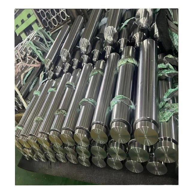 High Quality Excavator Hydraulic Cylinder Parts Piston Material CK45 AISI4140 Hard Chrome Rod