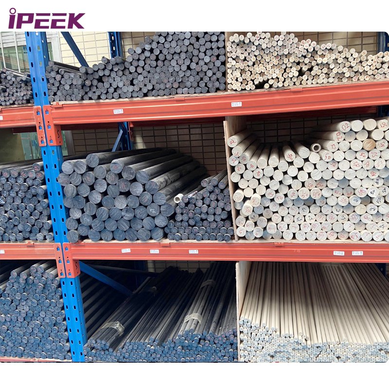 iPEEK 6mm 8mm 10mm 35mm Black Natural Engineering Plastics Peek Rod 30% Glass Fiber Reinforced Peek GF30 Rods