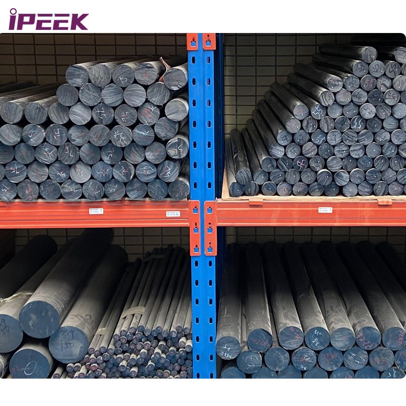 iPEEK 6mm 8mm 10mm 35mm Black Natural Engineering Plastics Peek Rod 30% Glass Fiber Reinforced Peek GF30 Rods