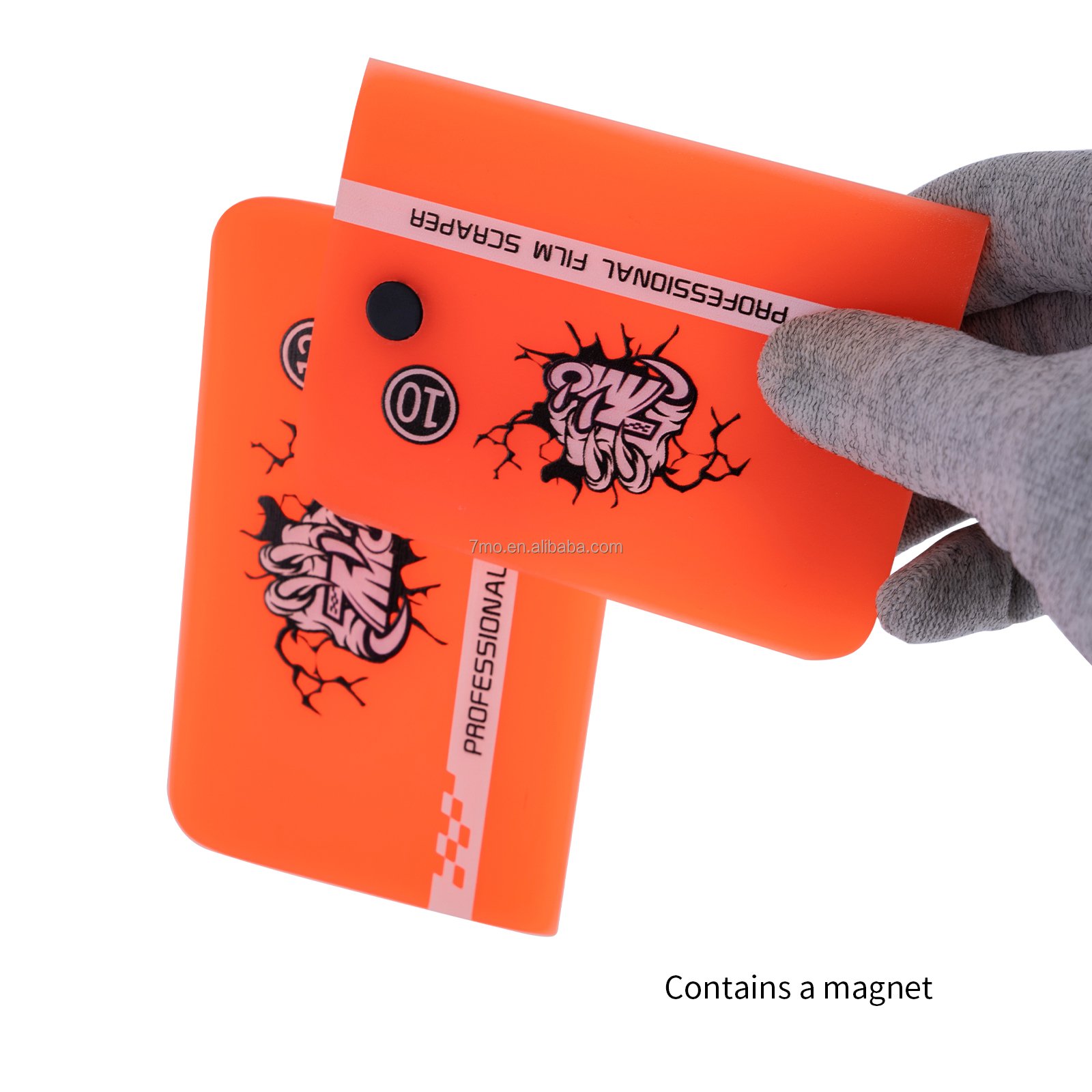 7mo High Quality 10cm Anti-Scratch TPU Squeegee Rubber Squeegee Car Wrap Tools for Car PPF Squeegee with Magnet