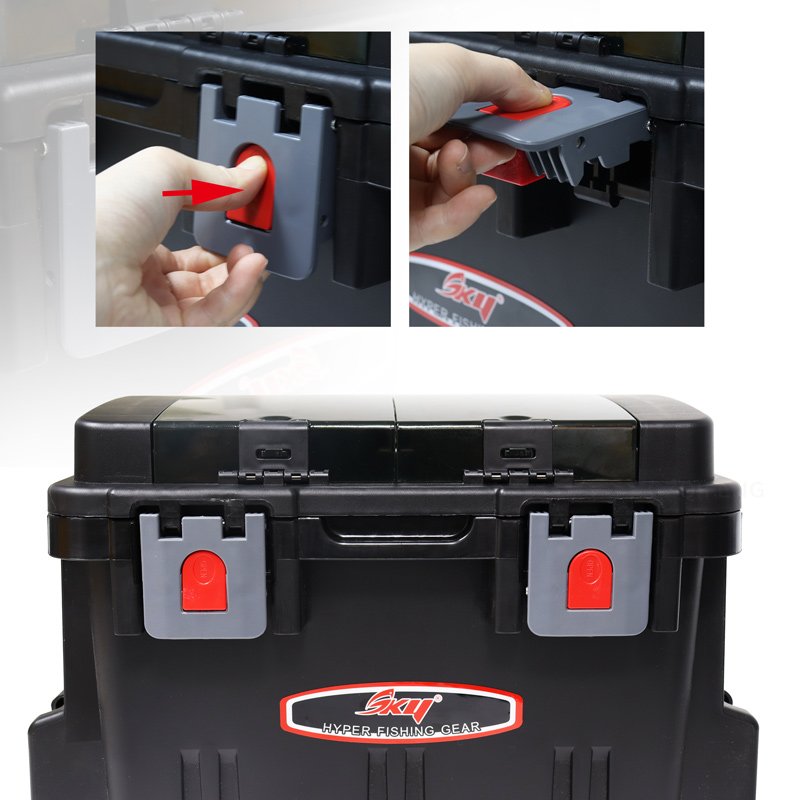 ABS Double Open Lure Tackle Fishing Box Multifunction Fishing Tool Accessories Lure Hooks Storage Box Fishing Boxes