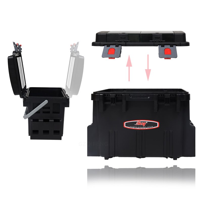 ABS Double Open Lure Tackle Fishing Box Multifunction Fishing Tool Accessories Lure Hooks Storage Box Fishing Boxes