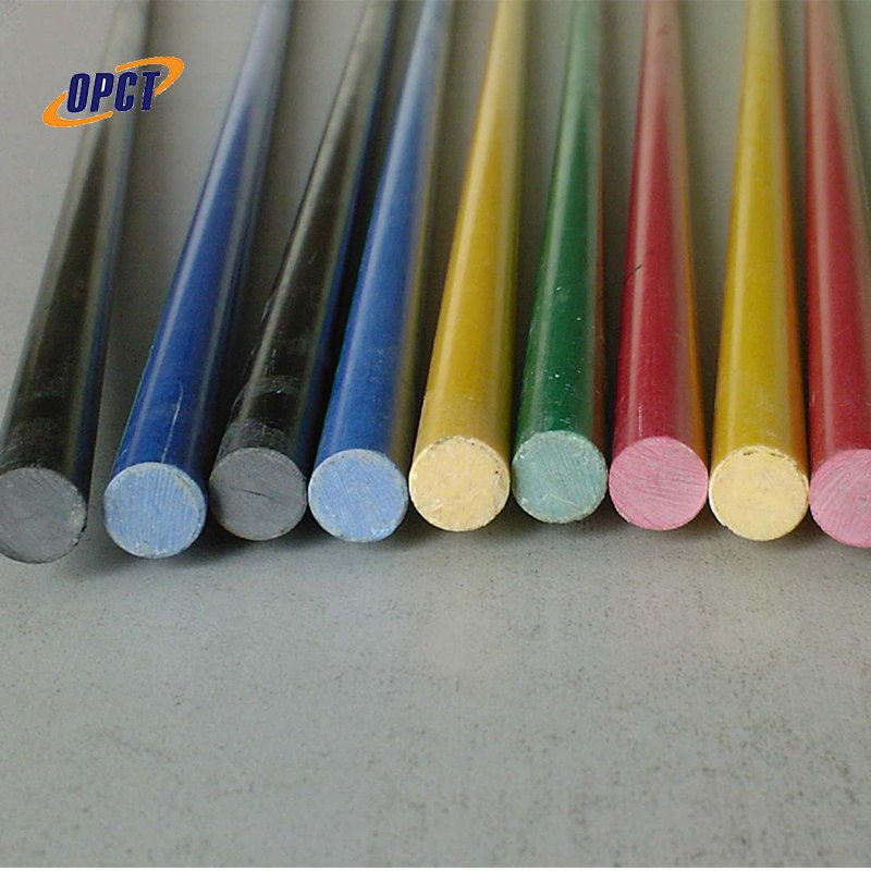 Customized FRP rod round bar stake plastic rod 4mm 4.5mm 5mm 6mm