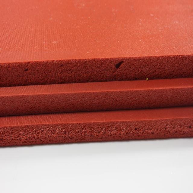 High temperature resistant red silicone rubber sheet sponge foam pad silicone foam sheet
