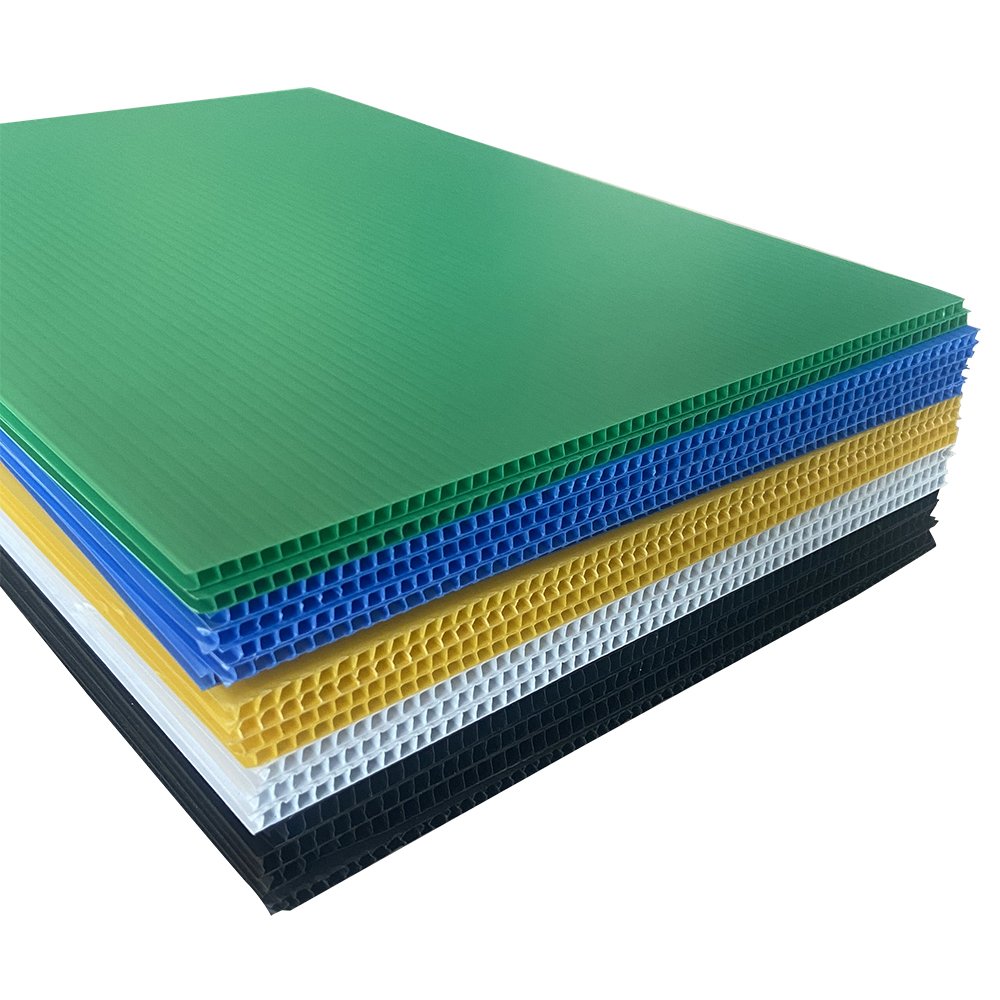 Functional Various Color Corrugated Plastic Sheet Shock-Proof Coroplast Waterproof Pp Hollow Sheet