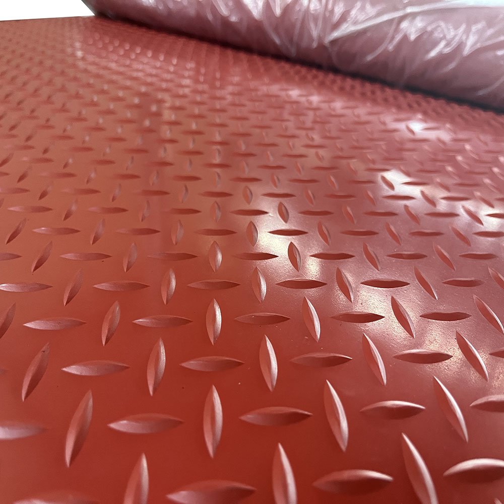 3mm green rubber sheet/red diamond rubber floor mat/ natural latex rubber sheet