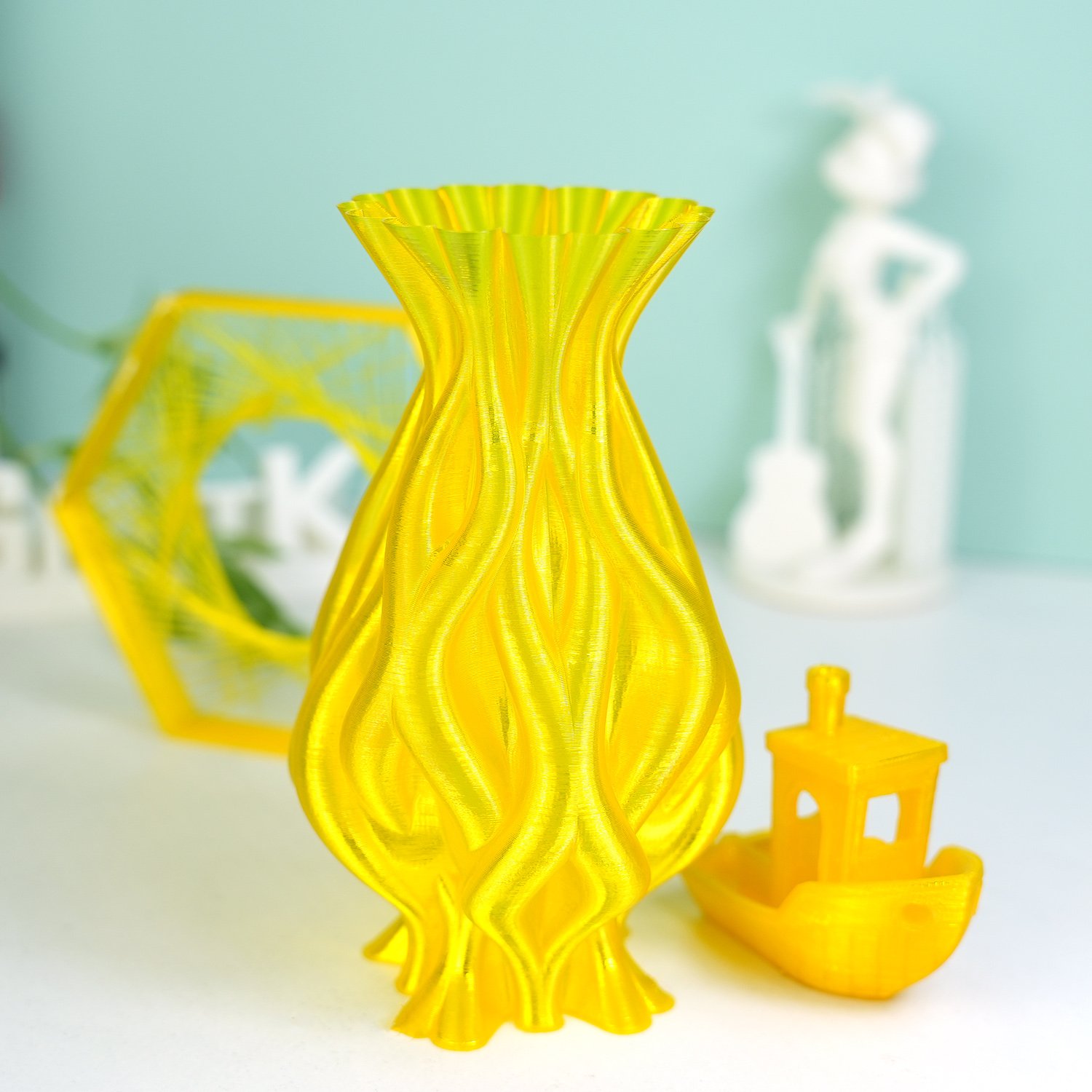 Transparent Yellow PETG Filament petg 1.75mm 1kg For 3d Printing