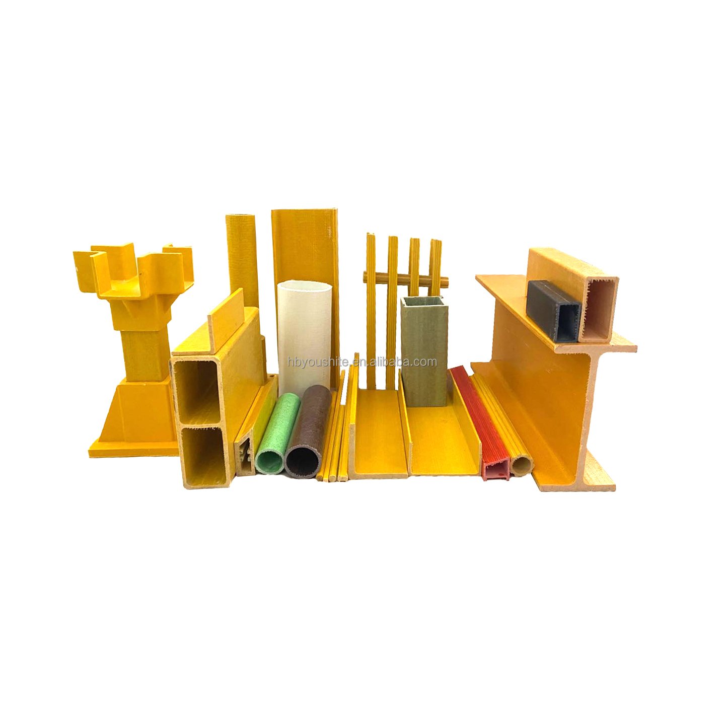 Frp Fiberglass Profile Pultrusion Profile Rectangular Pipe,Plum Pipe,Channel Steel