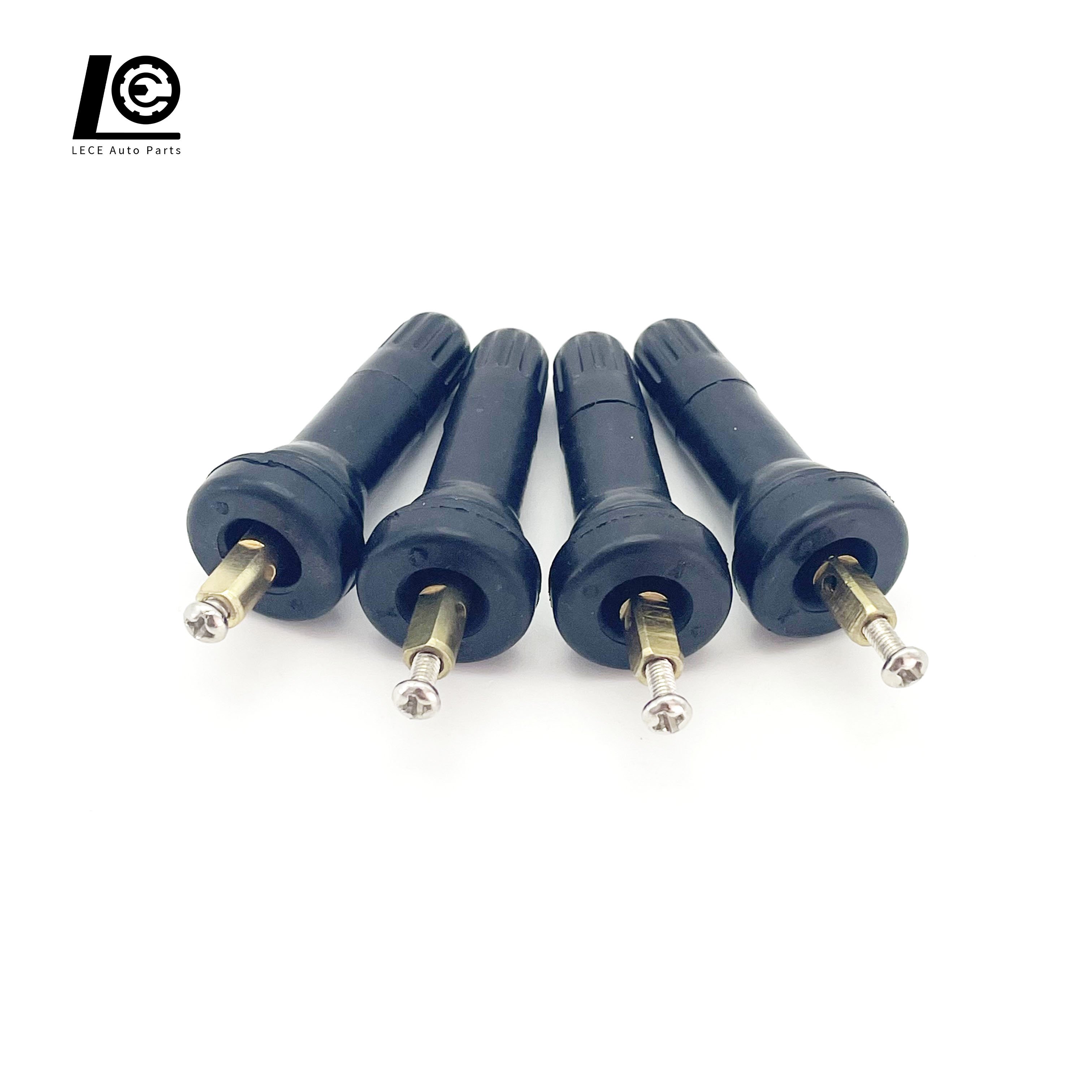 Factory Direct Supply TPMS-19 Tubeless brass tire valve Monitoring system wheel rims TPMS Rubber Tire Valve Stem