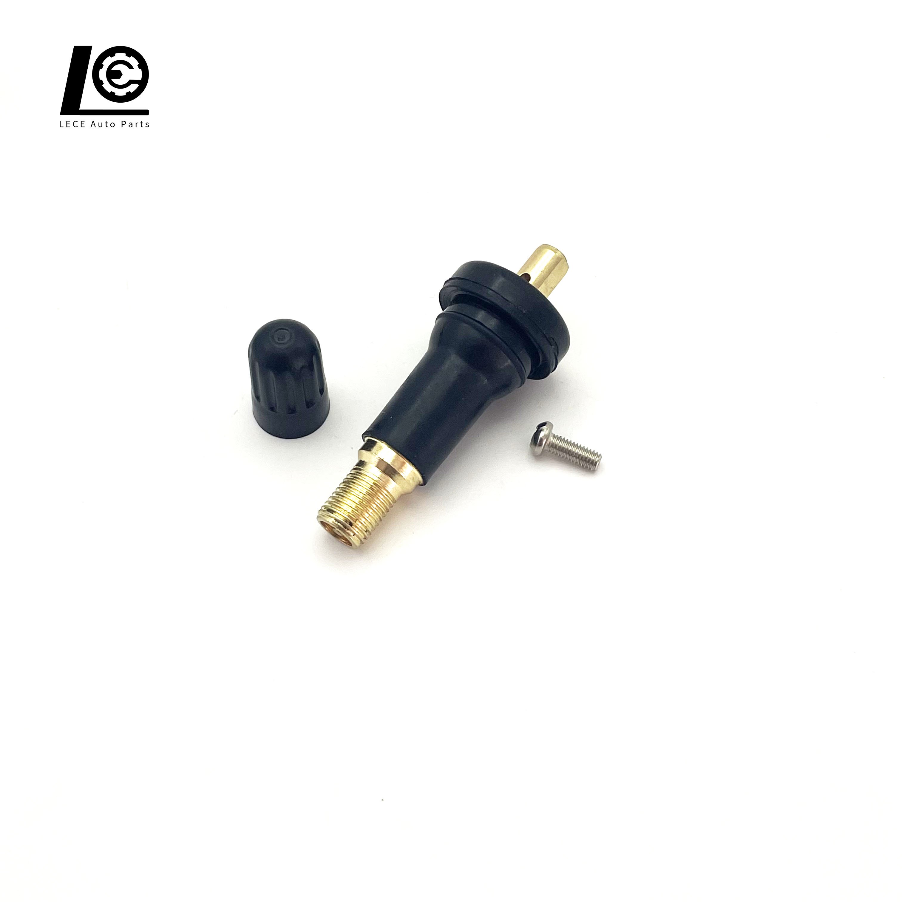 Factory Direct Supply TPMS-19 Tubeless brass tire valve Monitoring system wheel rims TPMS Rubber Tire Valve Stem
