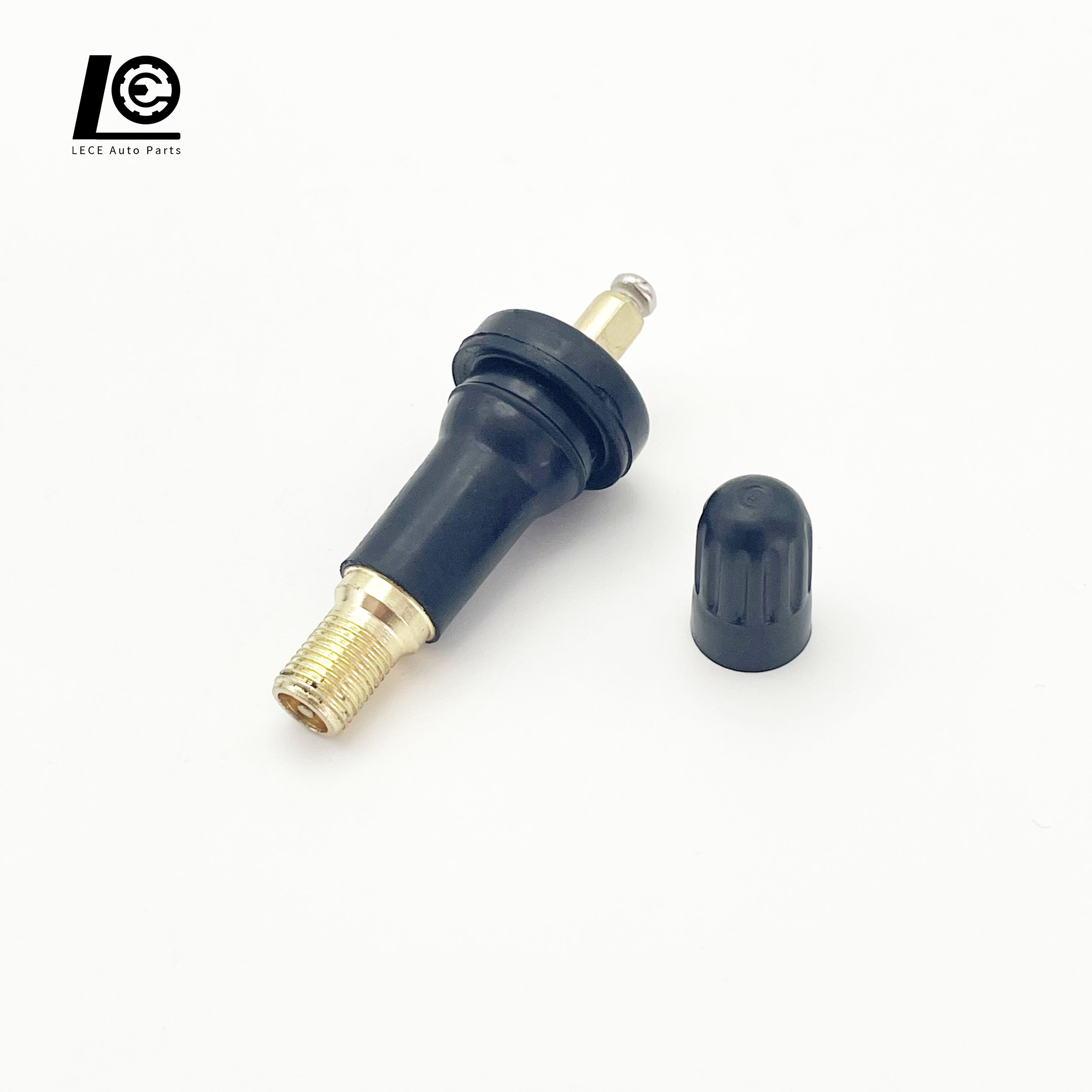 Factory Direct Supply TPMS-19 Tubeless brass tire valve Monitoring system wheel rims TPMS Rubber Tire Valve Stem