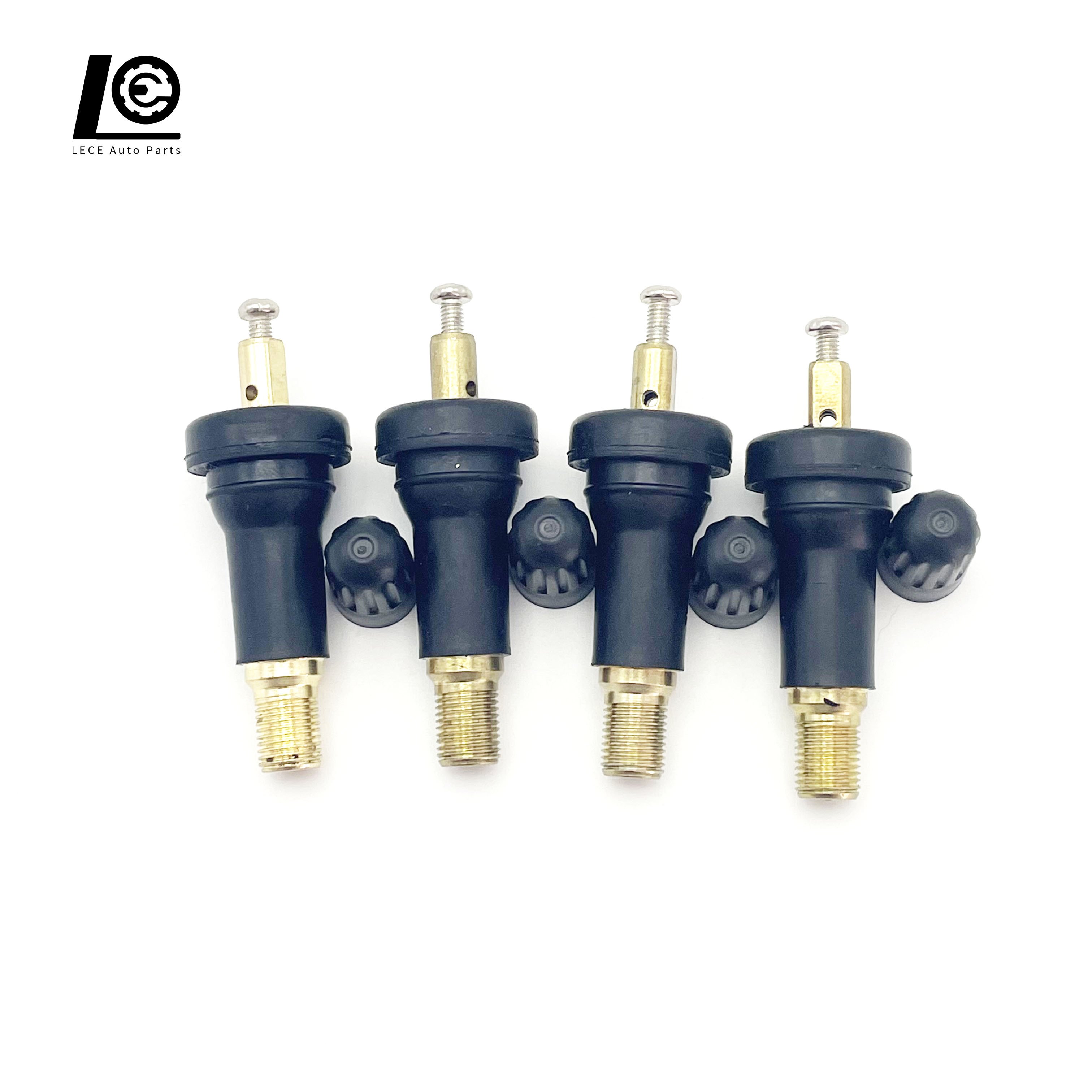 Factory Direct Supply TPMS-19 Tubeless brass tire valve Monitoring system wheel rims TPMS Rubber Tire Valve Stem