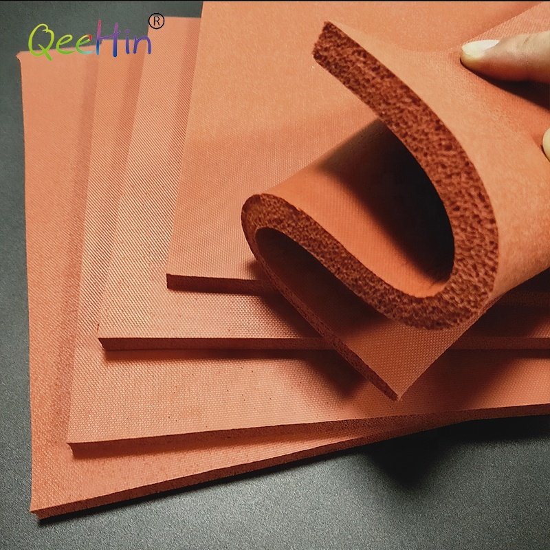 1mm heat press poron foam sheet silicone foam roll 100cmx100cm silicone foam rubber sheet