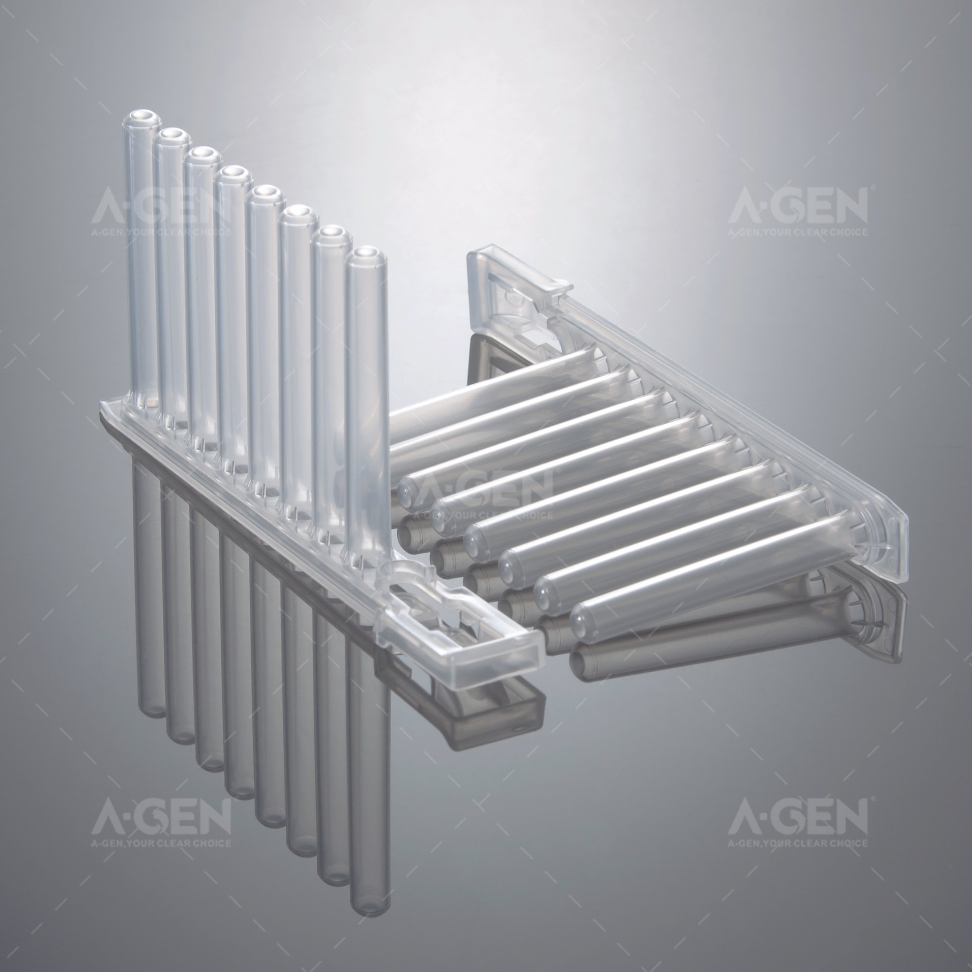Assay Use Matched for Bioer 8 Tip combs with U bottom Safe Lock Design Compliant to SBS ANSI