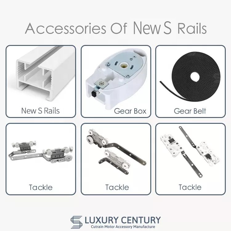 Supplies Wholesale Motor Curtain Rails Parts Nylon Pullry Curtain Rails