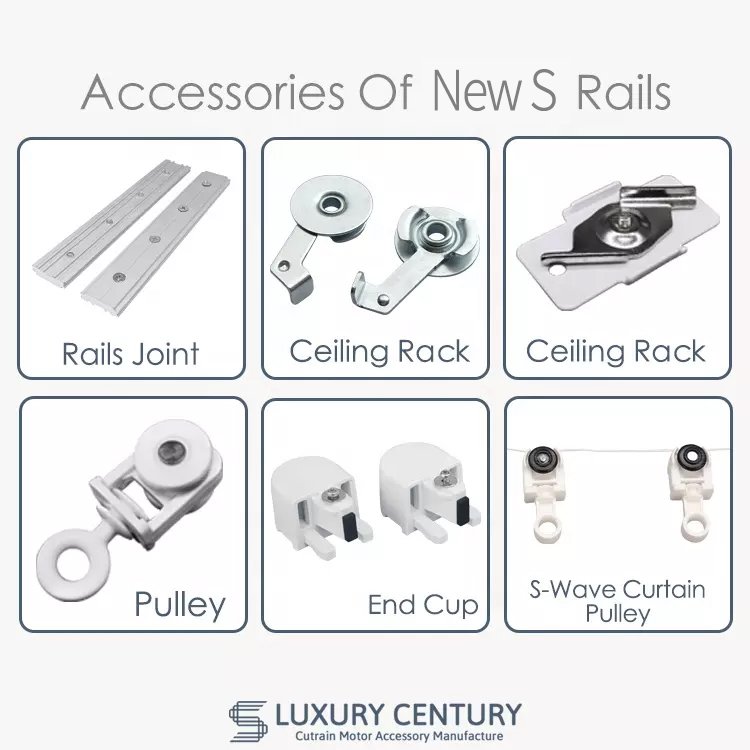 Supplies Wholesale Motor Curtain Rails Parts Nylon Pullry Curtain Rails