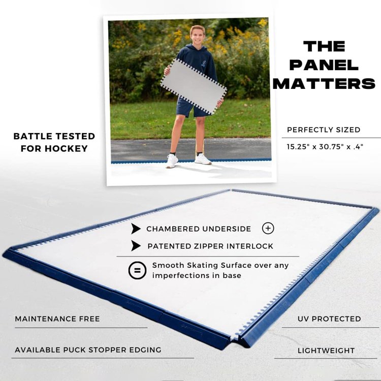 Sanhong Bespoke Indoor Outdoor Pe Sheet Ice Hockey Synthetic Ice Skating Rink Flooring Tile For Ice Rink