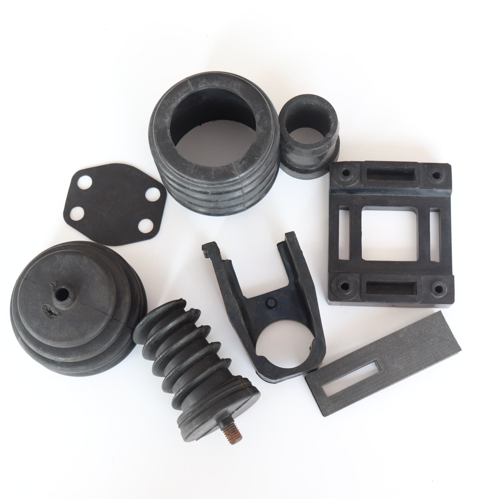 Customized Machine shock-absorbing rubber pad/rubber sheet/rubber block