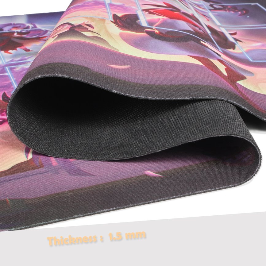 Factory Sales Neoprene Rubber Mouse Pad Customized Printed Card Game Playmat With Logo For Compute