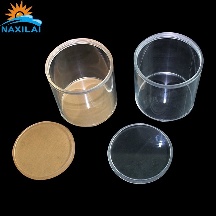 Naxilai acrylic tube polycarbonate tube threaded acrylic tube with lid