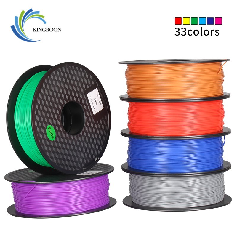 Kingroon 3D Printer Filament 1.75mm PLA/ABS/PETG/ASA/TPU/Carbon Fiber 1KG/ROLL PLA Filament Fits For FDM 3D Printer