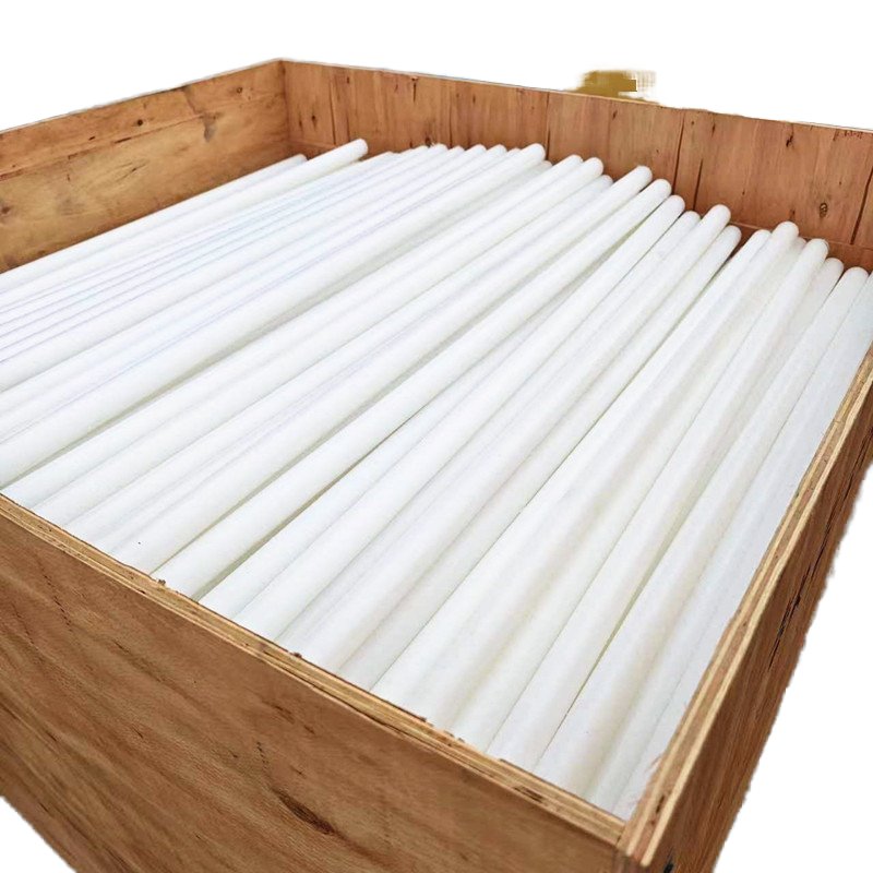 15-50mm Nylon Threaded Rod Bar White Black PA6 Polyamide6 Engineering Plastic Moulding Extruded