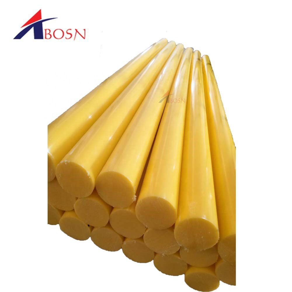 Customized plastic HDPE round pe 1000 rod black pe rod, plastic yellow rod, pe yellow rod With Factory Price