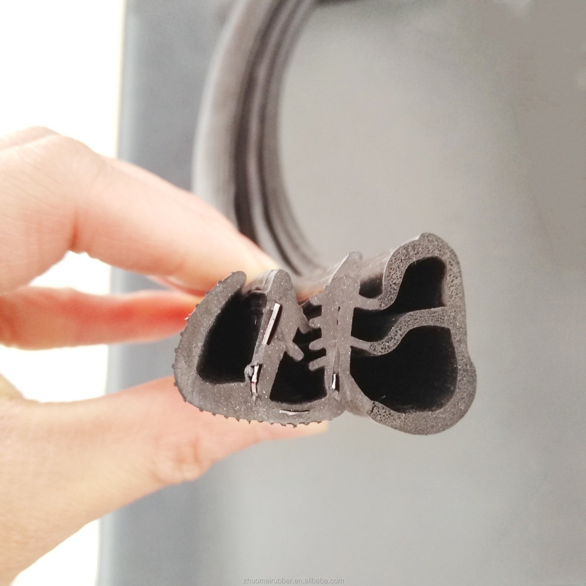 Custom Co Extrusion Profiles Automotive Rubber Door Edge Trim Seals