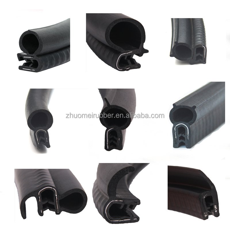 Custom Co Extrusion Profiles Automotive Rubber Door Edge Trim Seals