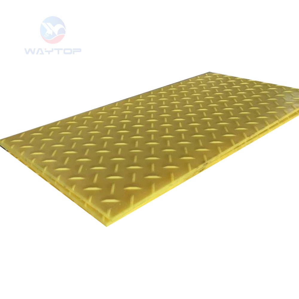 Heavy Duty Plastic Sheets-4x8 Road Protection Mat Ground Protection for Tracks