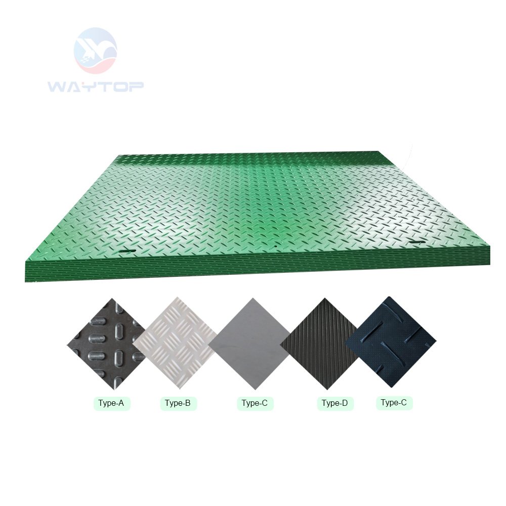 Heavy Duty Plastic Sheets-4x8 Road Protection Mat Ground Protection for Tracks